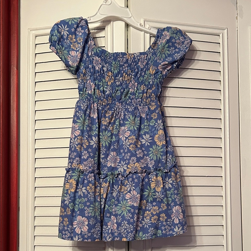 Floral Blue Easter girl Kids Dress size 2T
